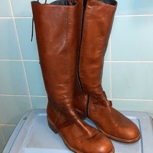 EUC Wolky Brown Tall Leather Boots / Size 9.5